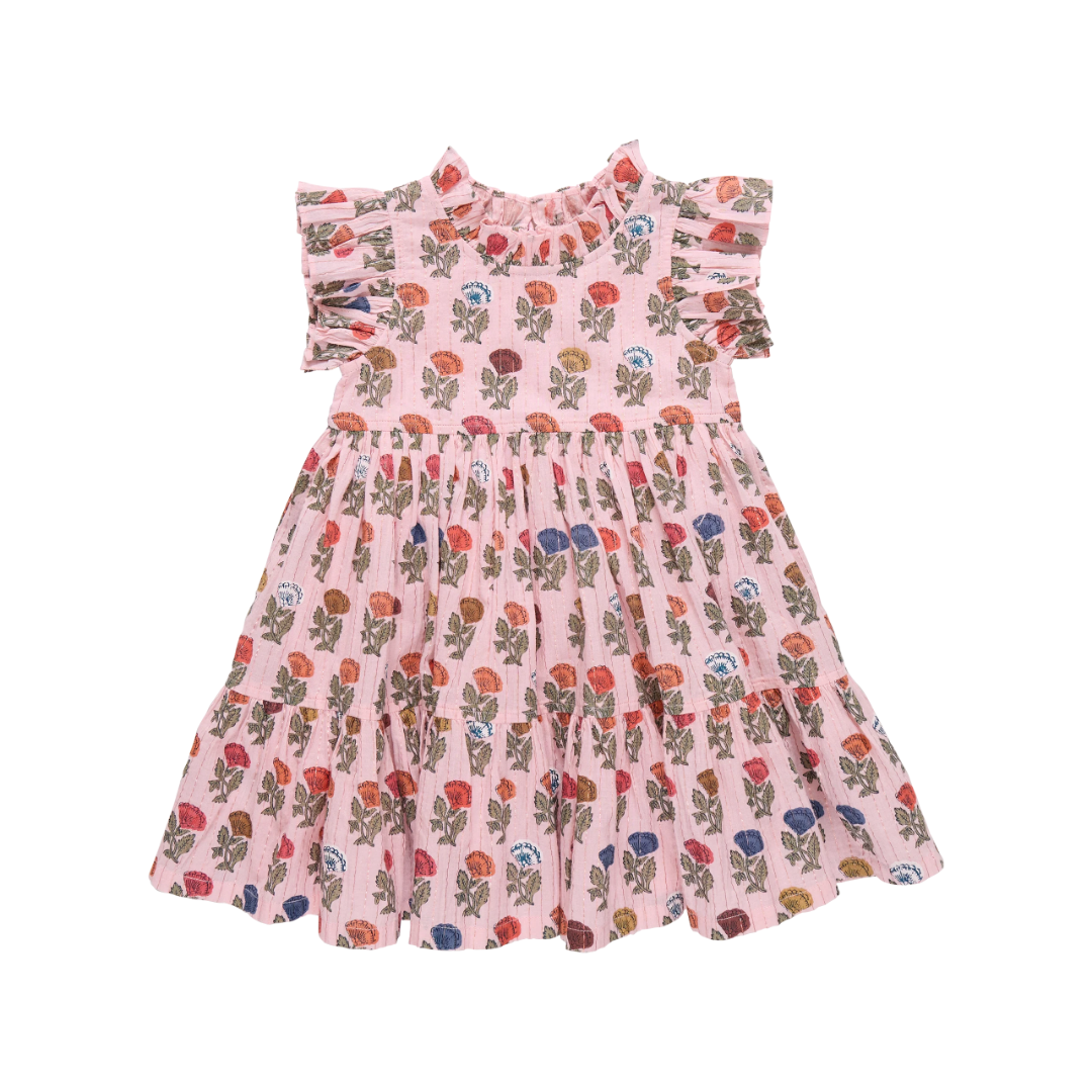 Multi Flower Drop Jennifer Dress