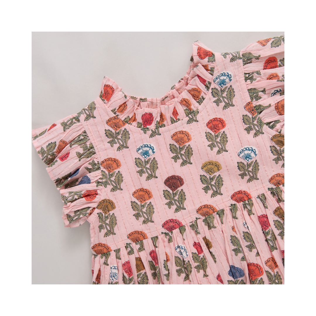 Multi Flower Drop Jennifer Dress