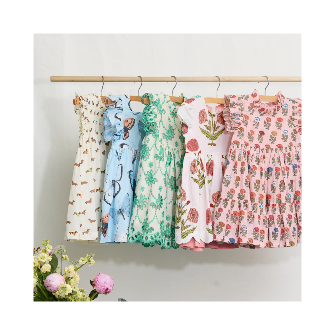 Multi Flower Drop Jennifer Dress