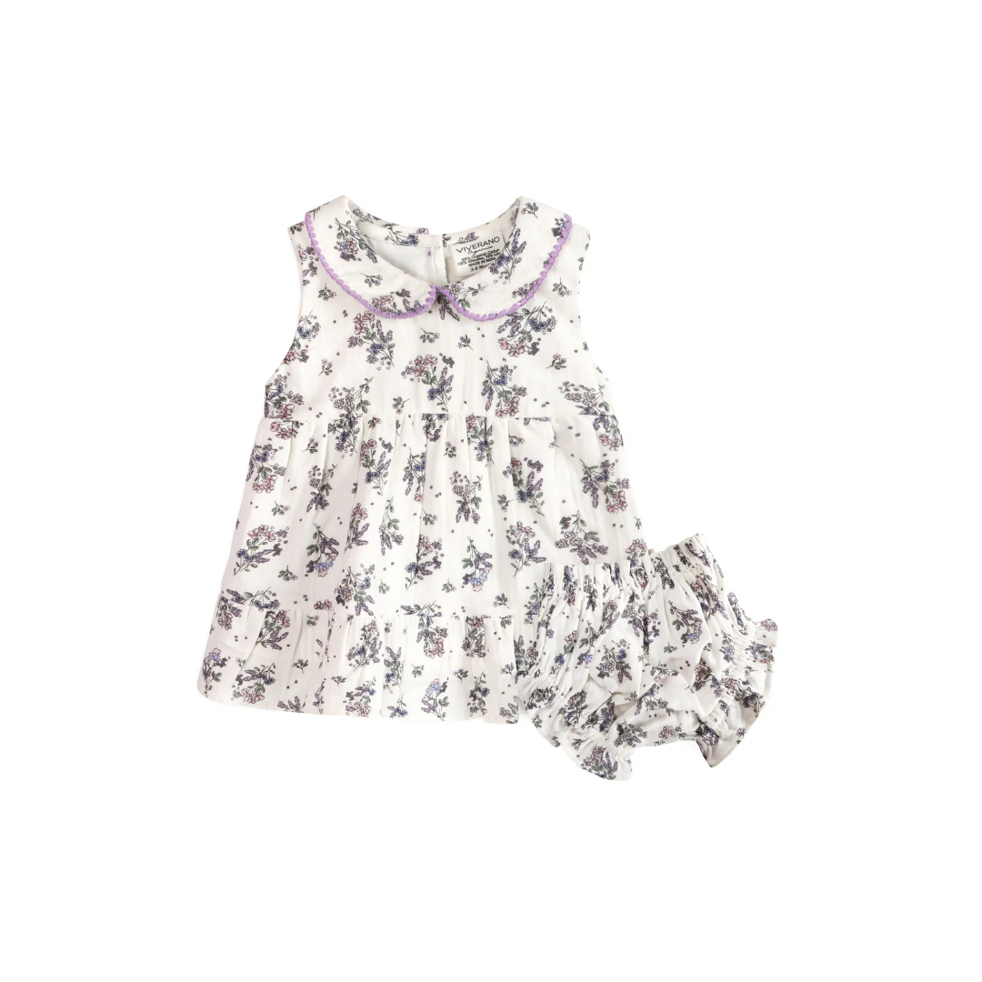 Hatti Lilac Floral Dress & Bloomer
