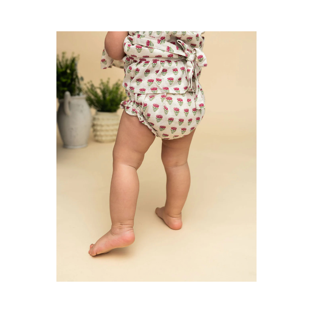 Mia Block Print Dress & Bloomer