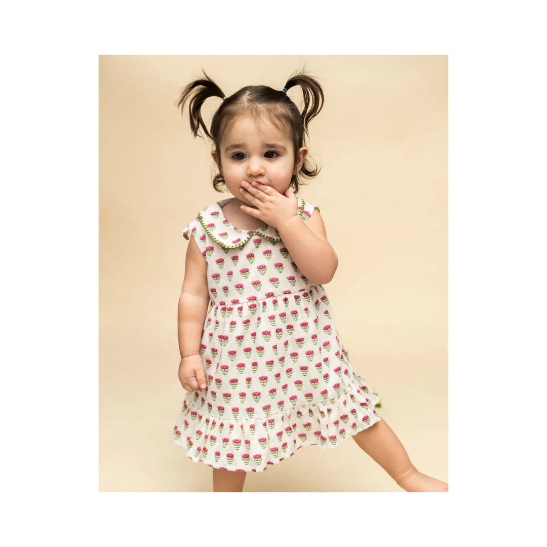 Mia Block Print Dress & Bloomer