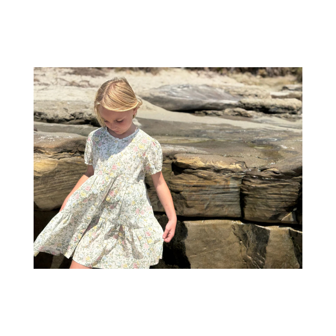 Cream Cottage Floral Blossom Dress