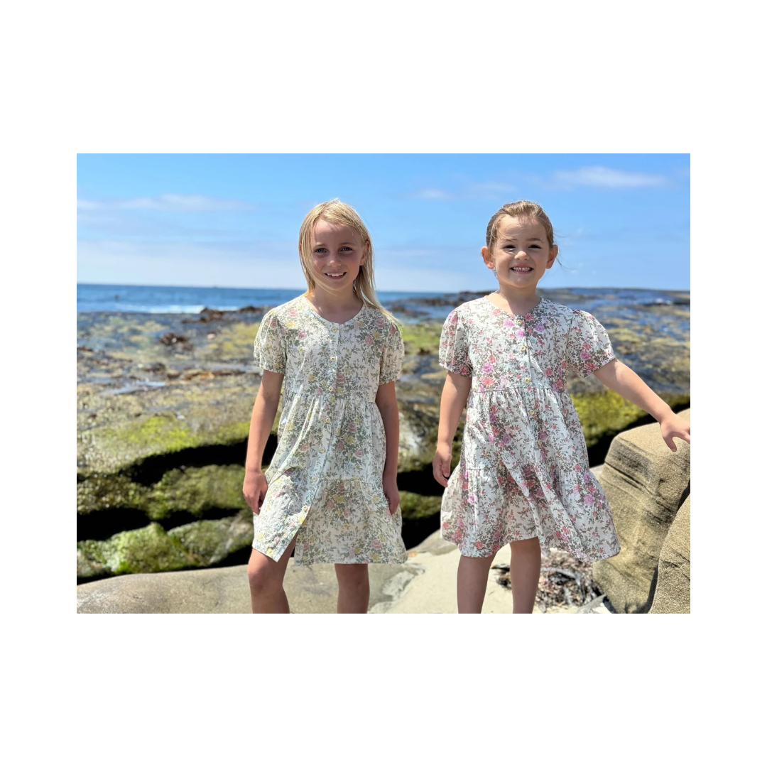 Cream Cottage Floral Blossom Dress
