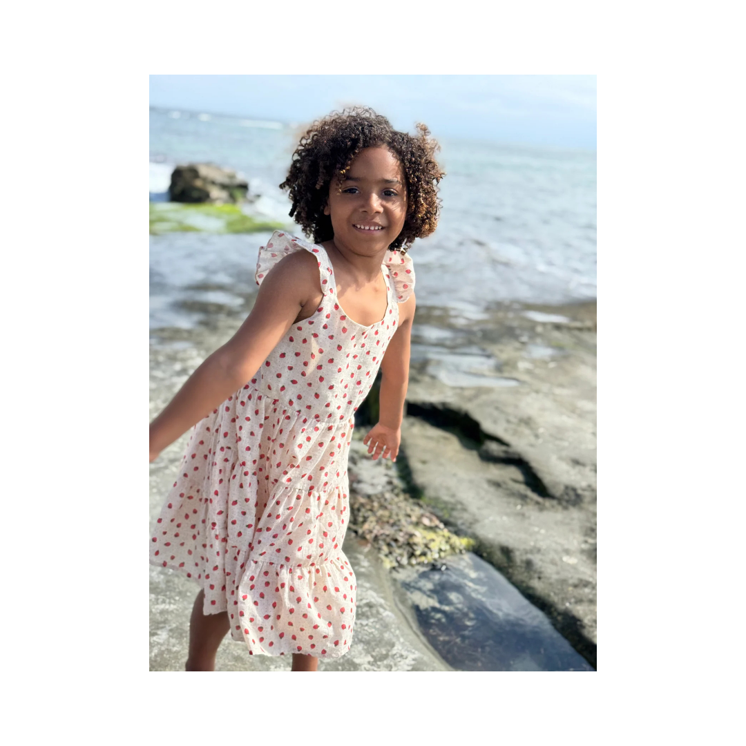 Oatmeal Strawberries Emma Dress