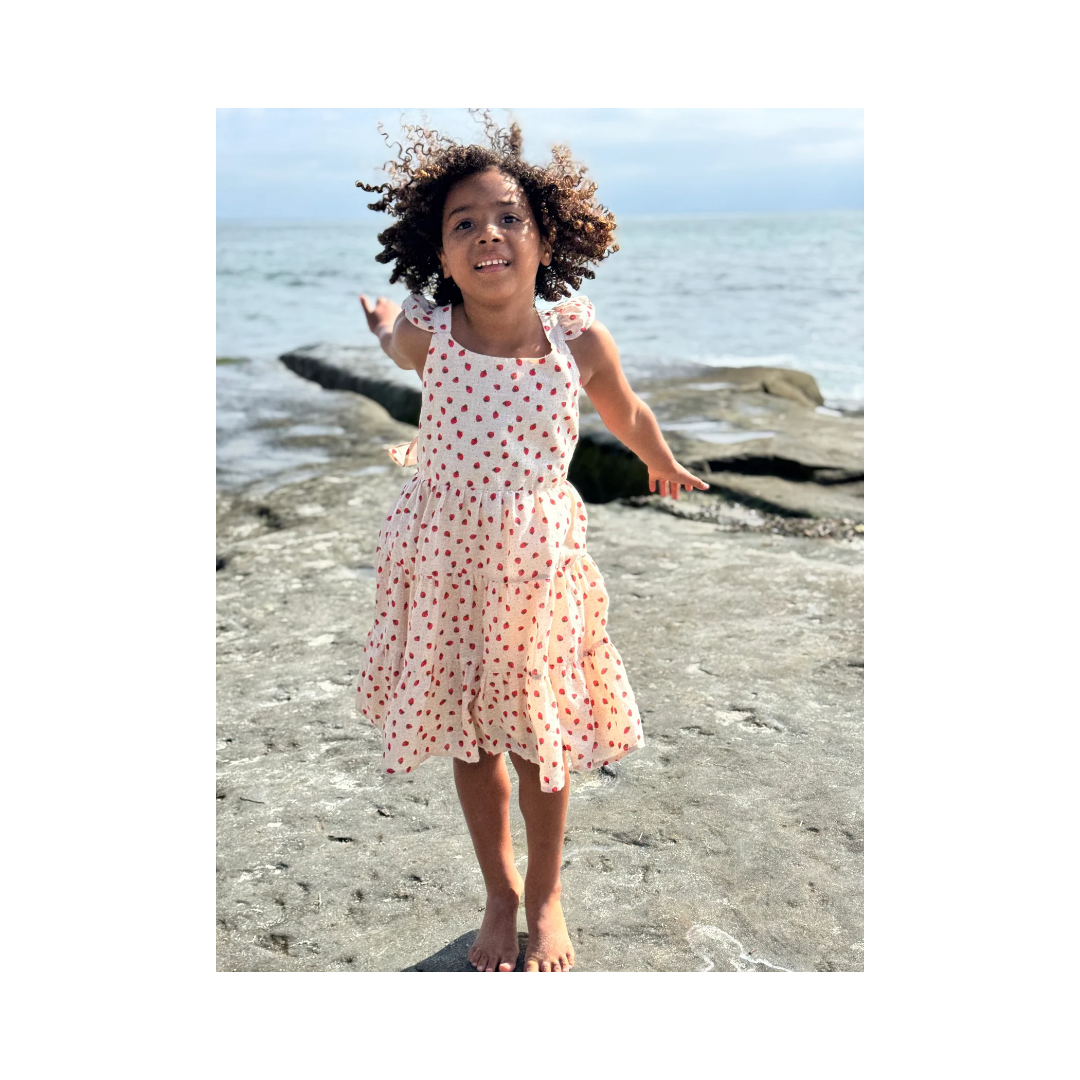 Oatmeal Strawberries Emma Dress