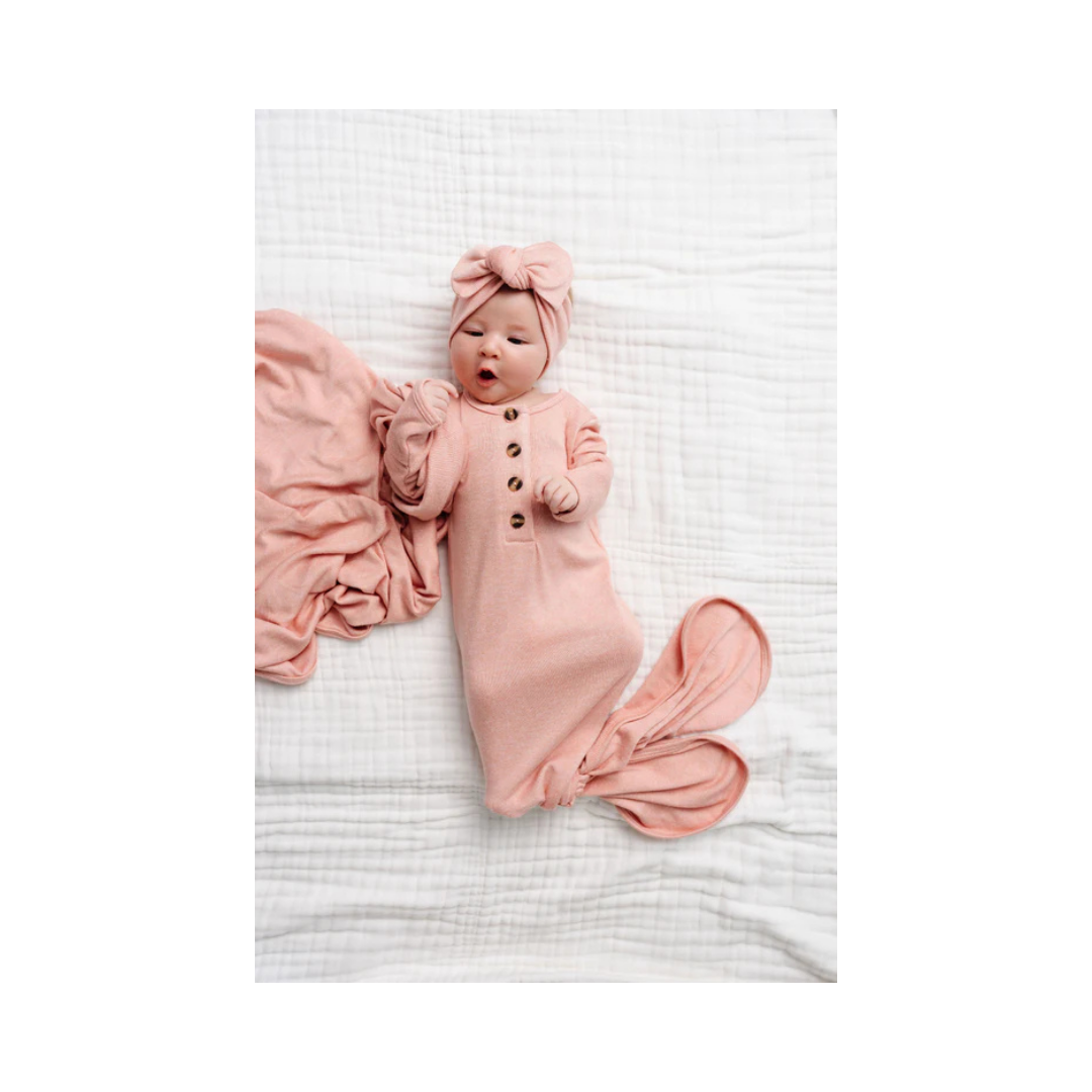 Piper Plush Knit Knotted Gown