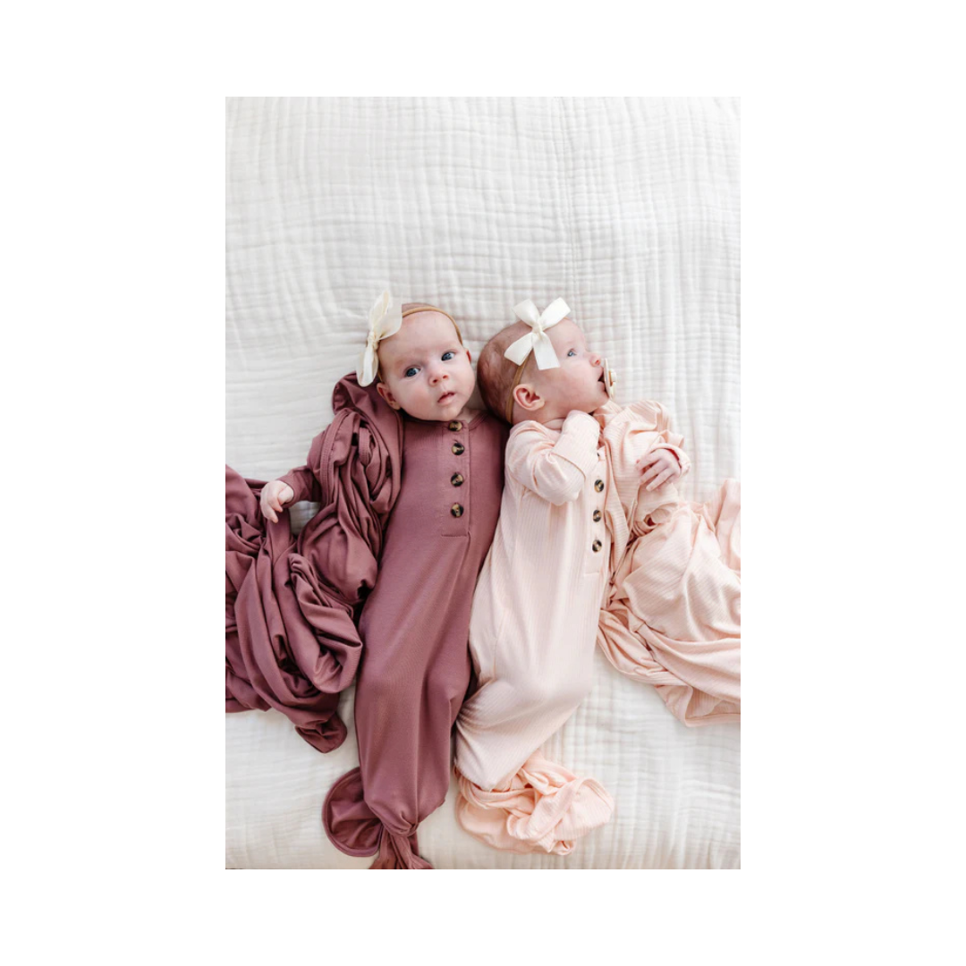 Rosie Ribbed Knotted Gown