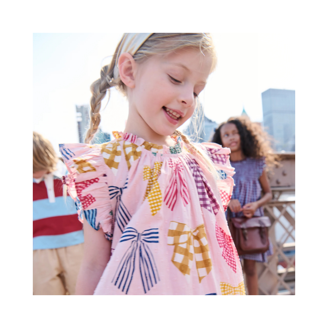 Harper Patterned Bow Dress