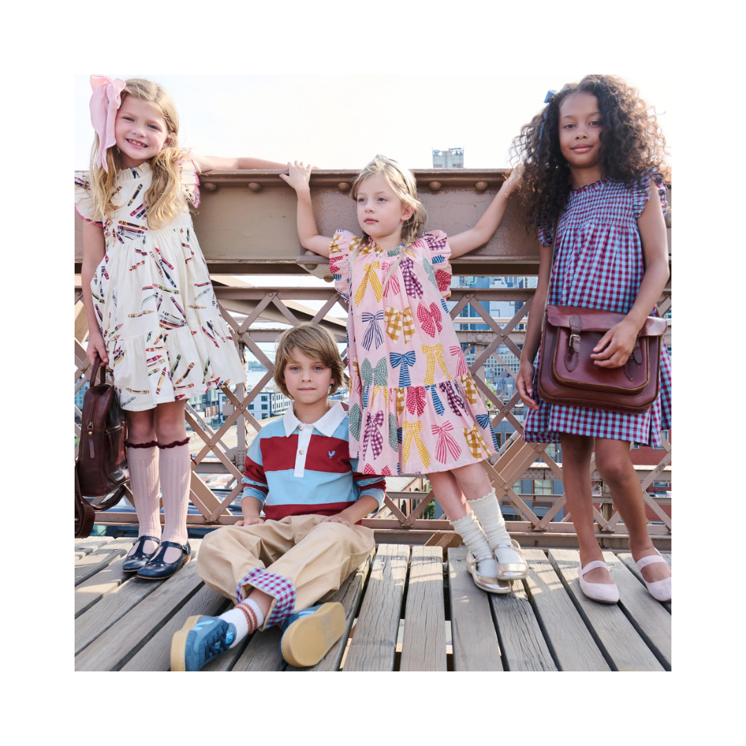 Harper Patterned Bow Dress