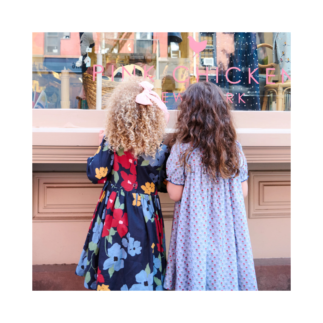 Lucia Blue Carnation Dress