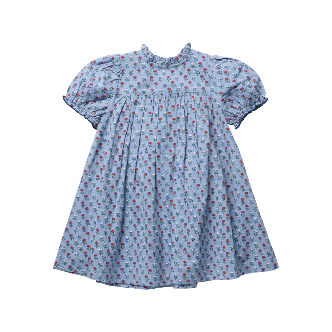 Lucia Blue Carnation Dress