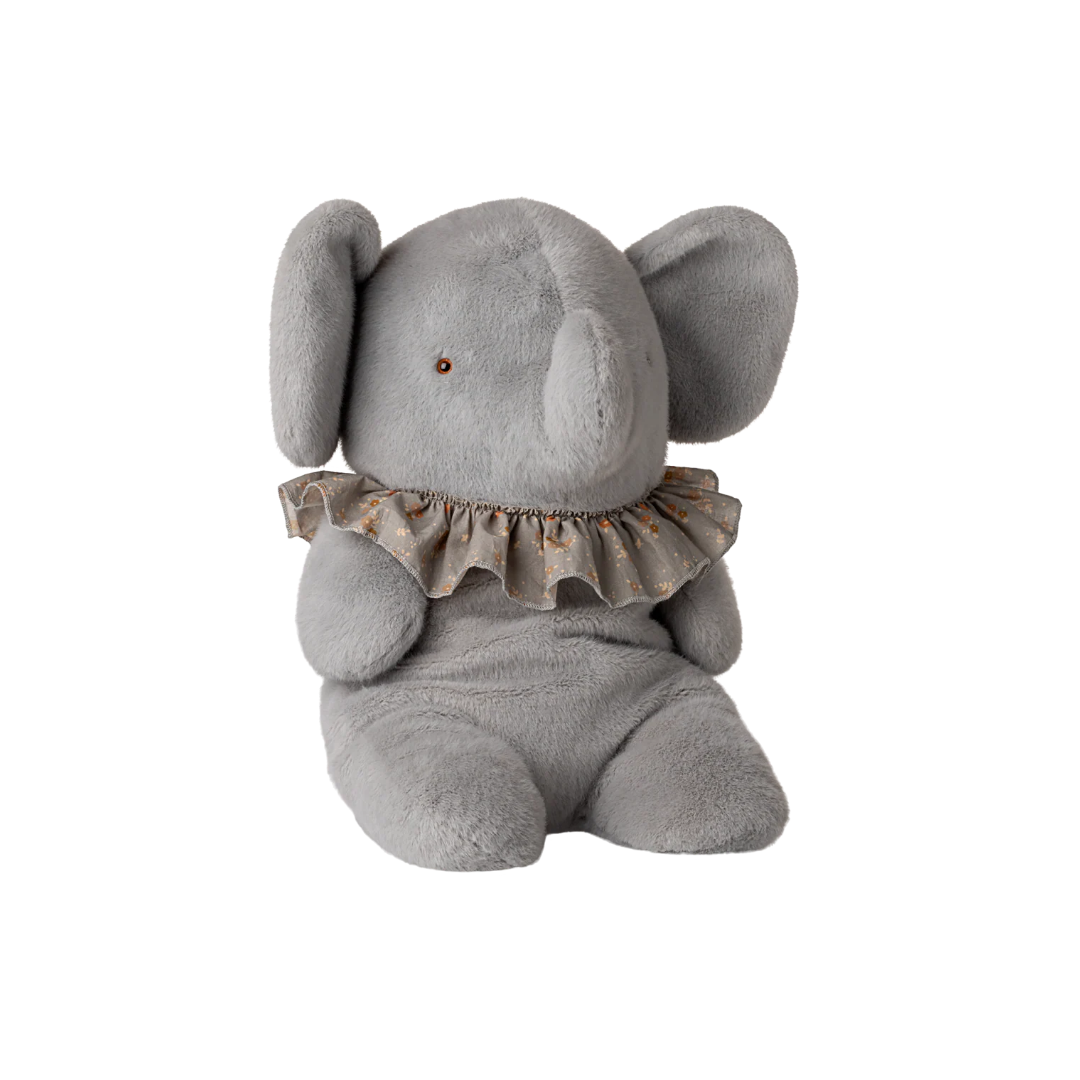 Elephant plush, Big - Blue/grey