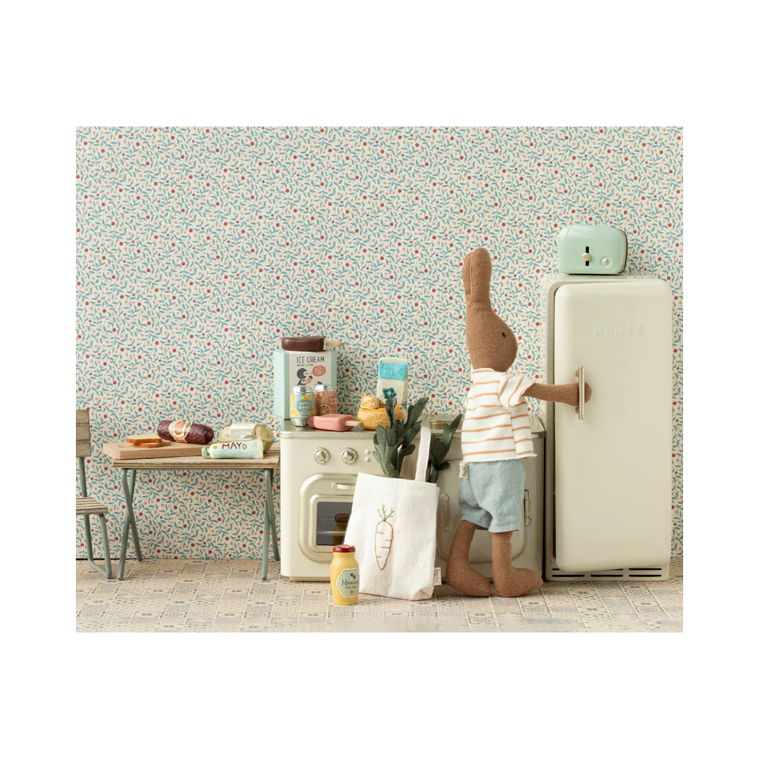 Miniature Toaster & Bread, Mint