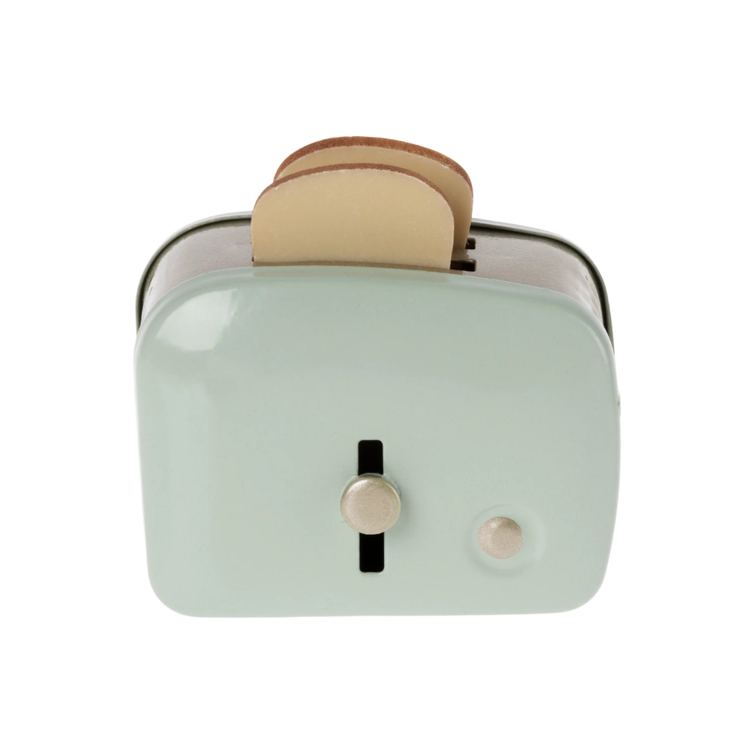 Miniature Toaster & Bread, Mint