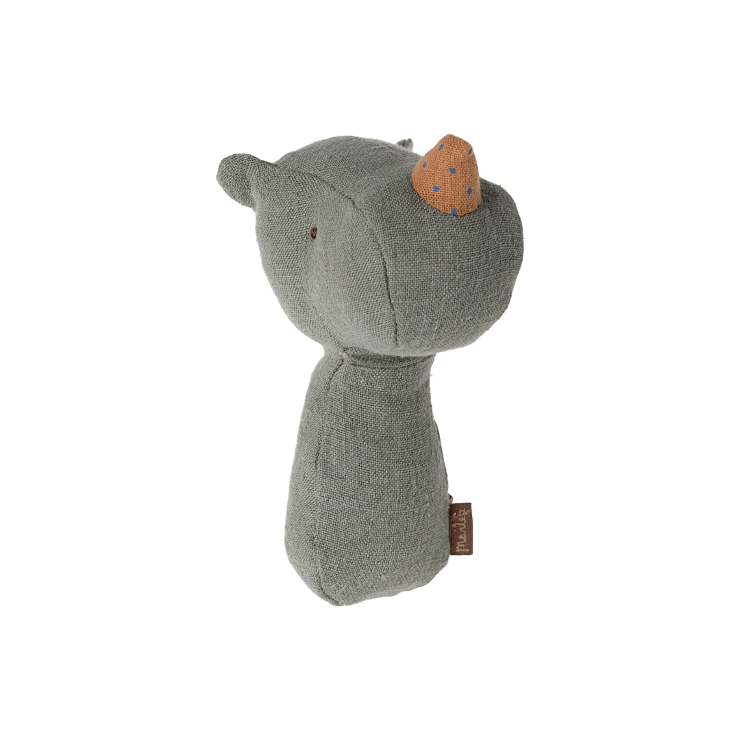 Lullaby Friend Rattles, Rhino - Pine