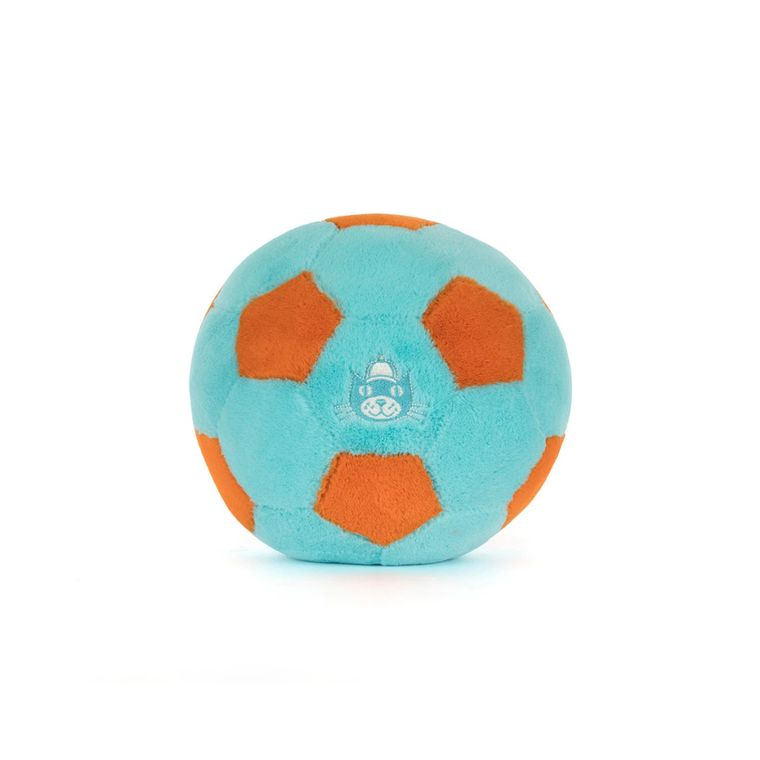 Amuseables Jellycat Blue/Orange Soccer Ball