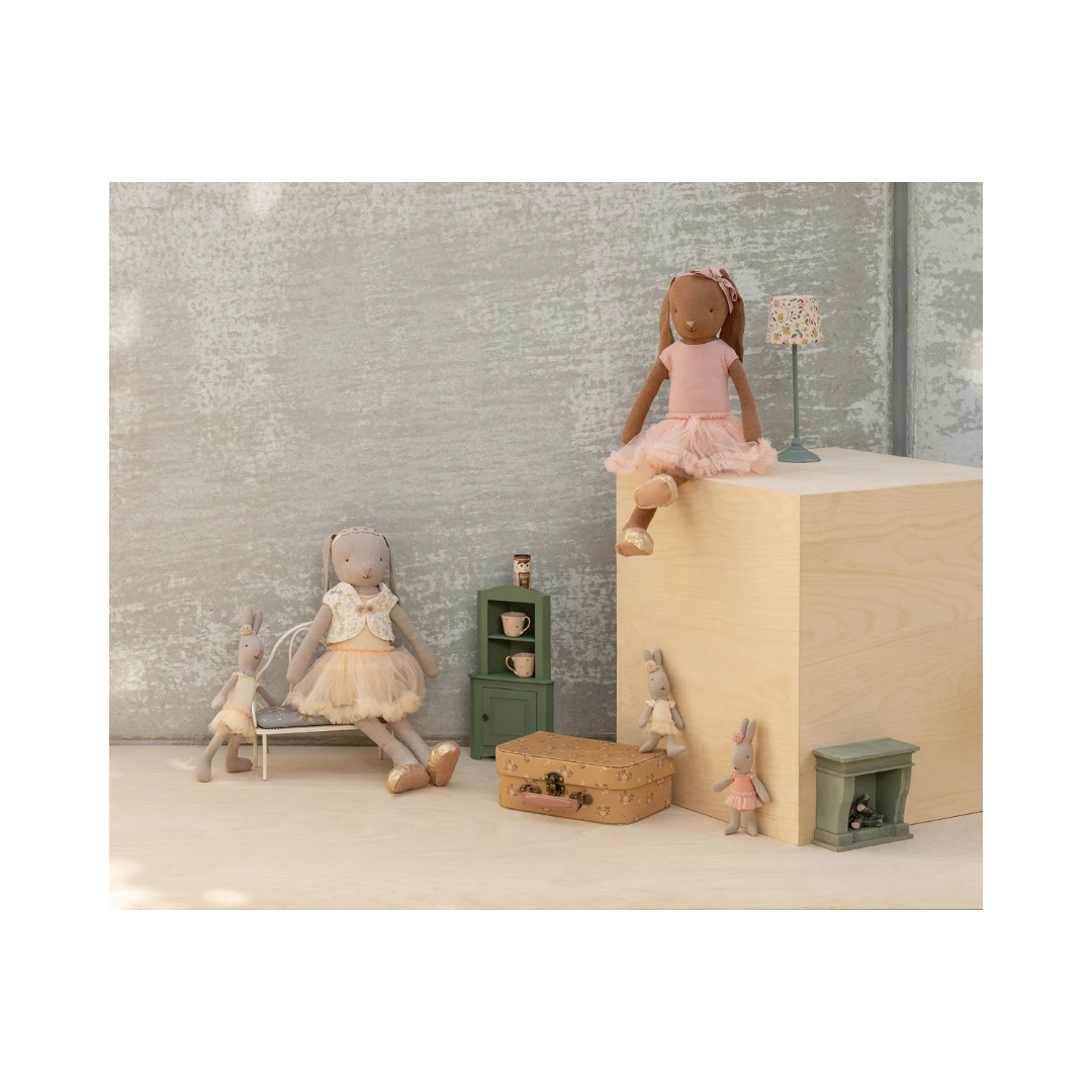 Bunny size 3, Chocolate brown - Ballet suit and skirt rose