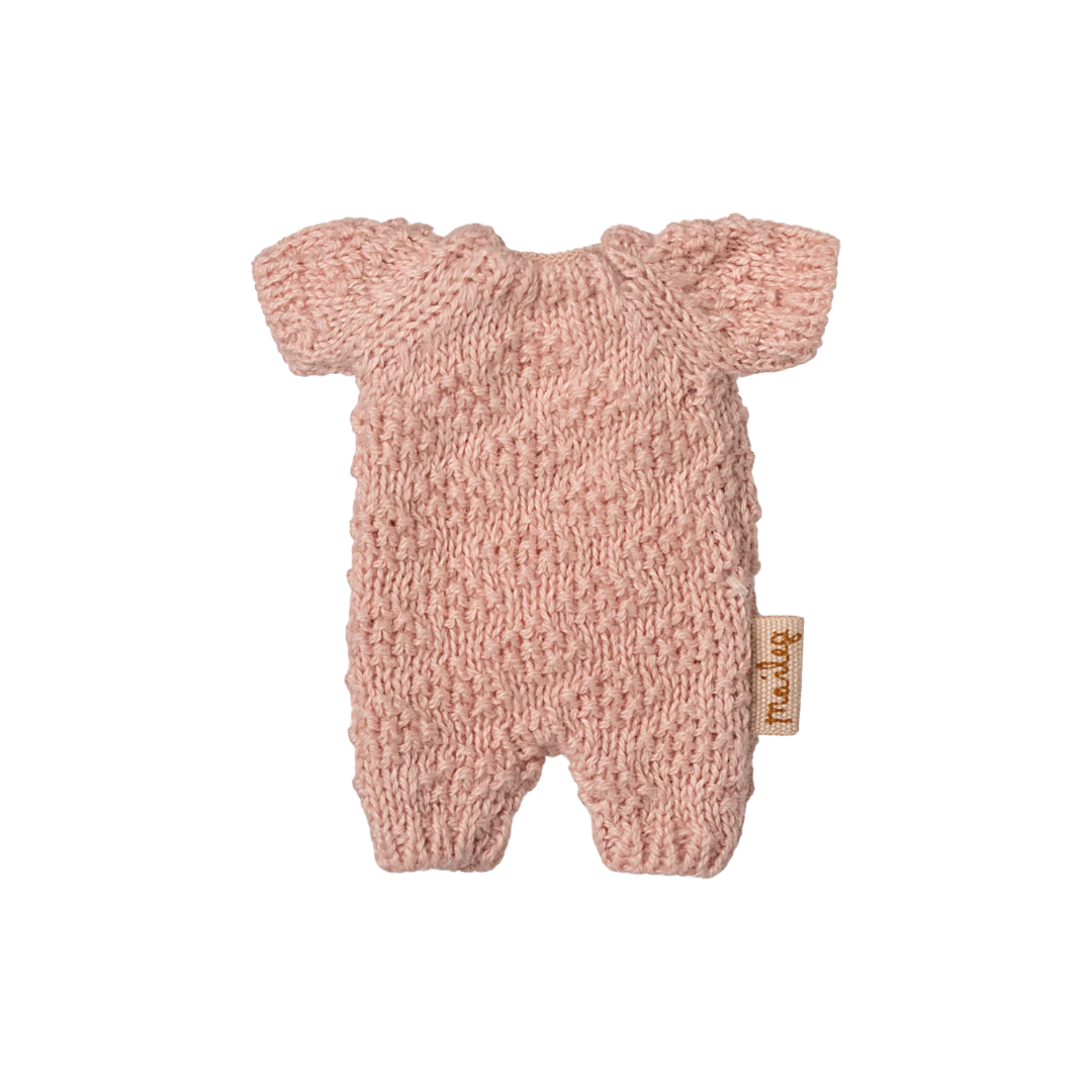 Knitted suit, Micro - Rose