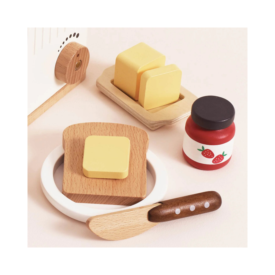 Wooden Toaster Set