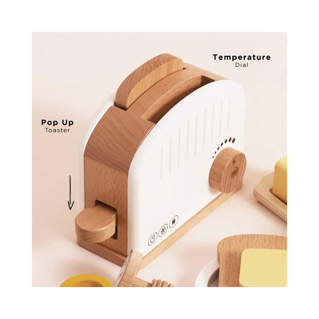 Wooden Toaster Set