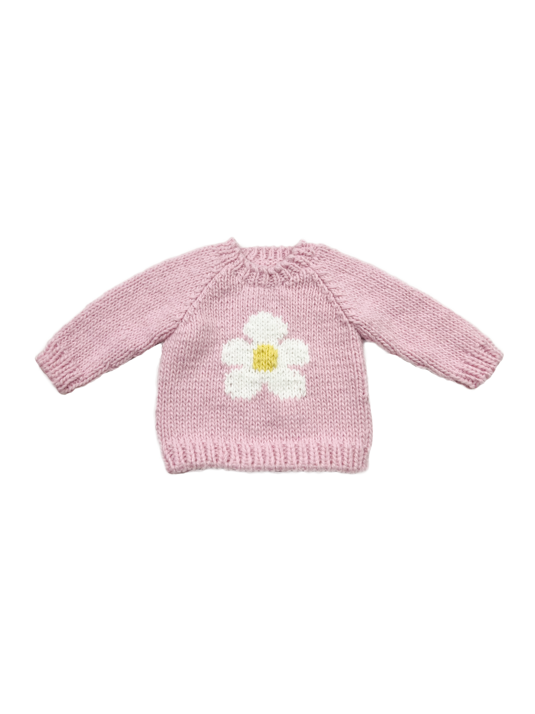 Flower Sweater Pink Baby Girl Spring Kid Apparel: S; 12-24M