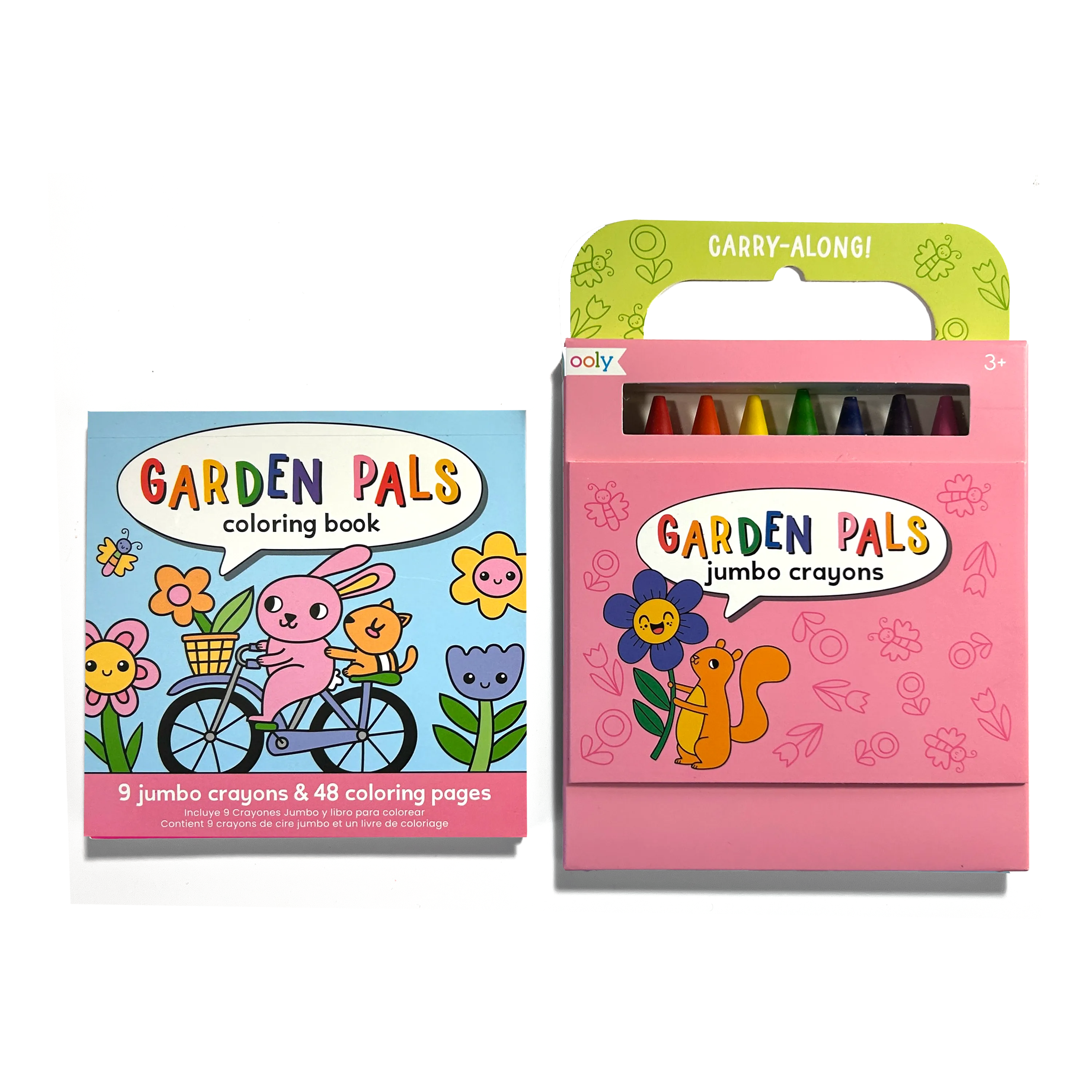 Carry-Along Coloring Book Set - Garden Pals
