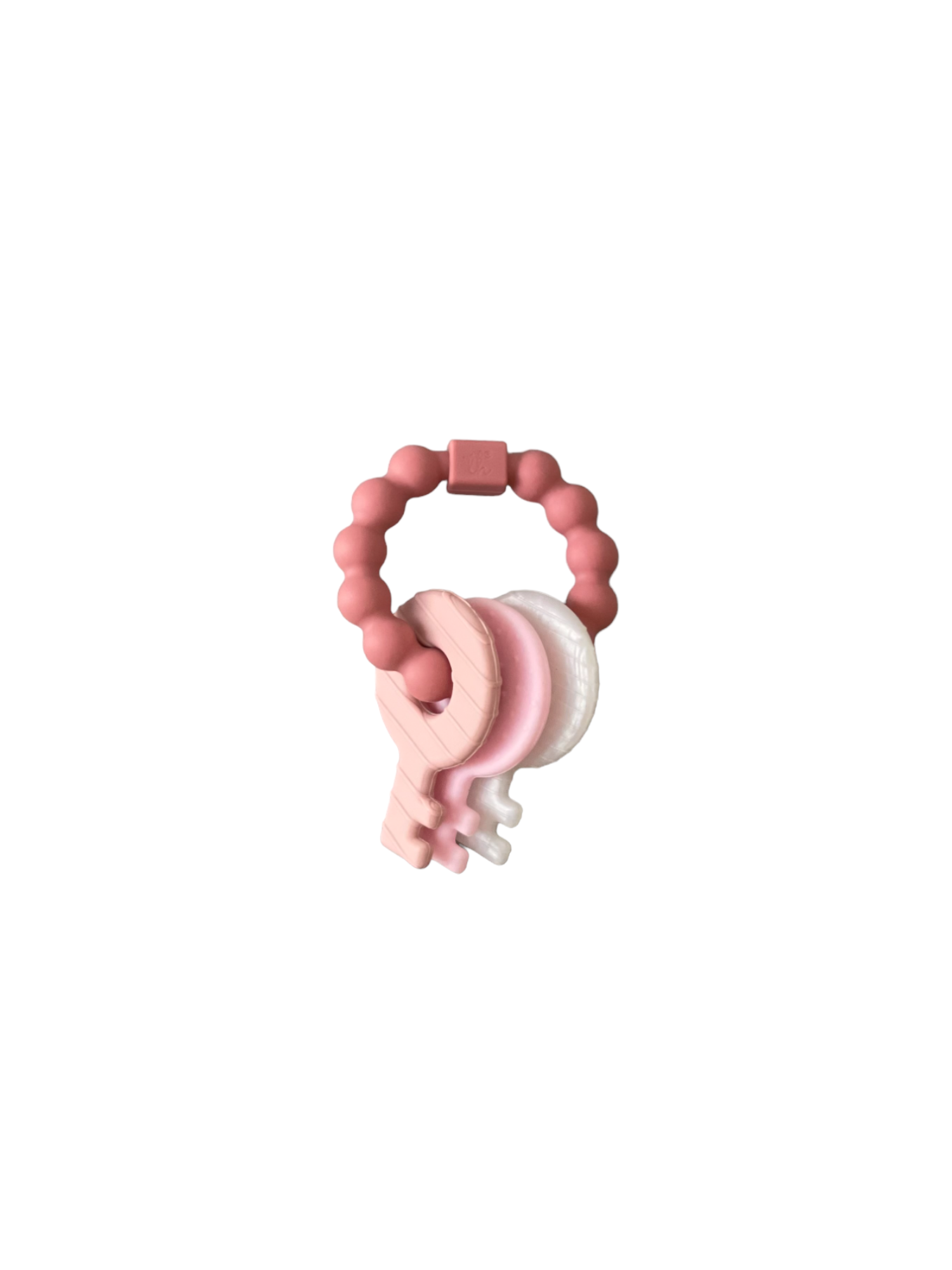 Key Rattle Teether: Misty Rose