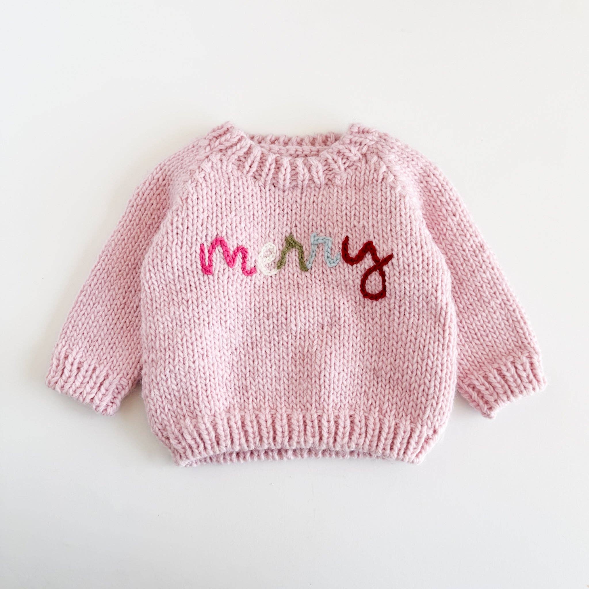 Merry Baby Sweater Christmas Holiday Apparel Clothes Gift: XS; 6-12M