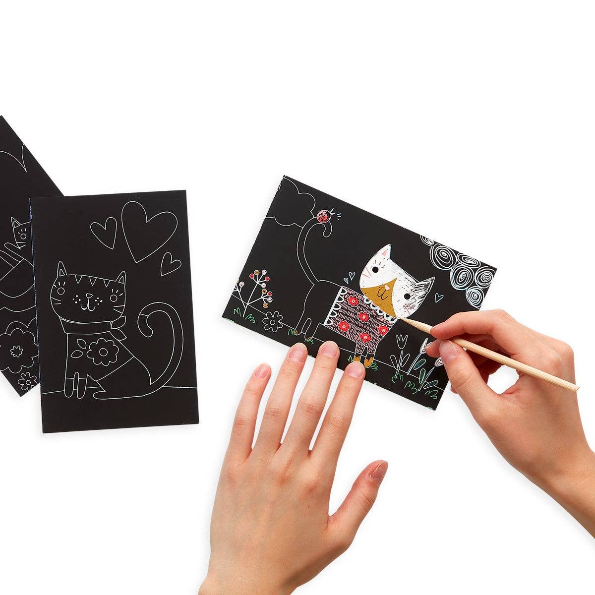 Scratch & Scribble Mini Kit - Cutie Cats