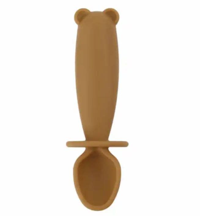 LIMITED STOCK!!! SILI SPOON & FORK TEETHER SET: Baby Blue