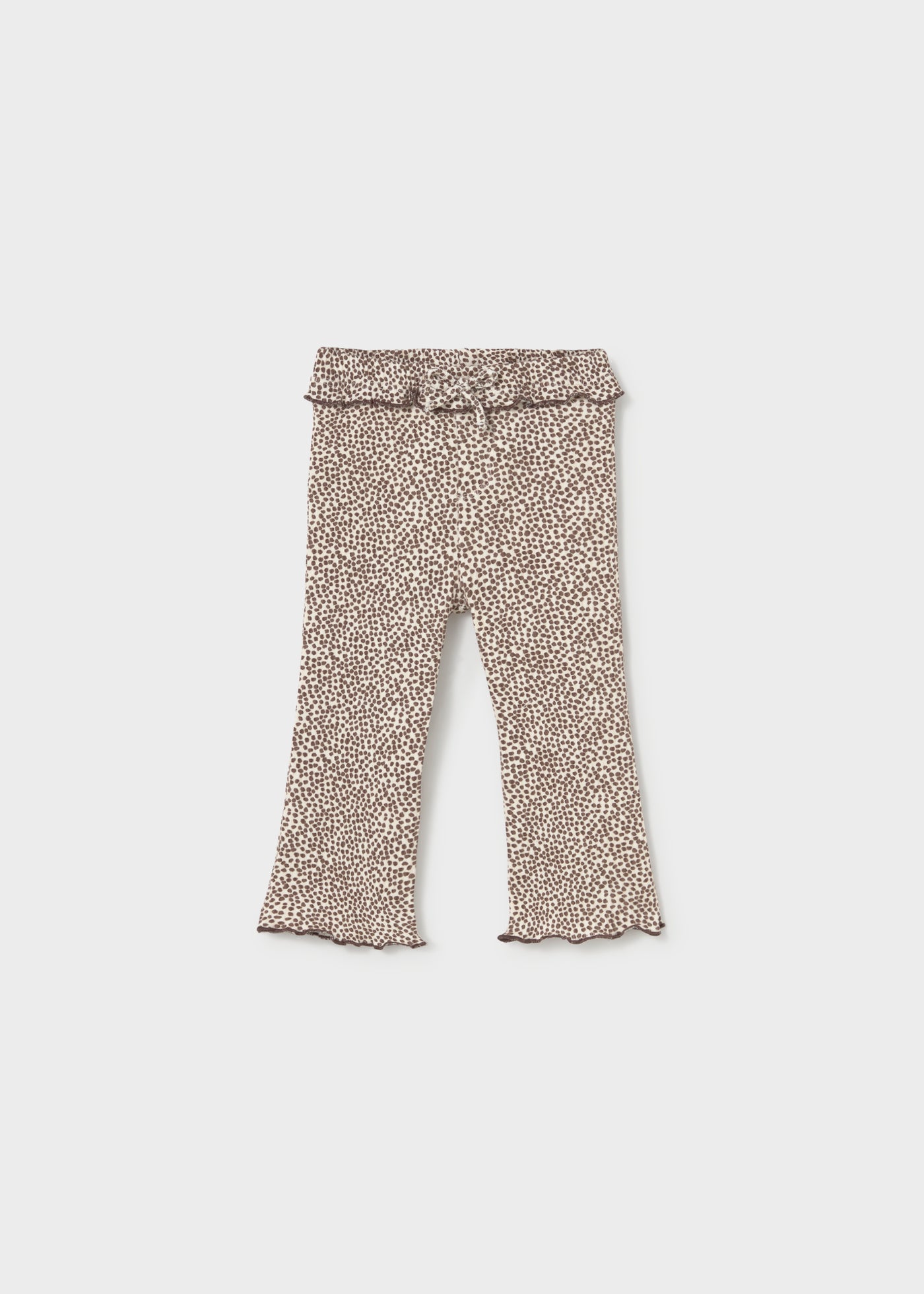 Chocolate Flare Ruffle Leggings 2709