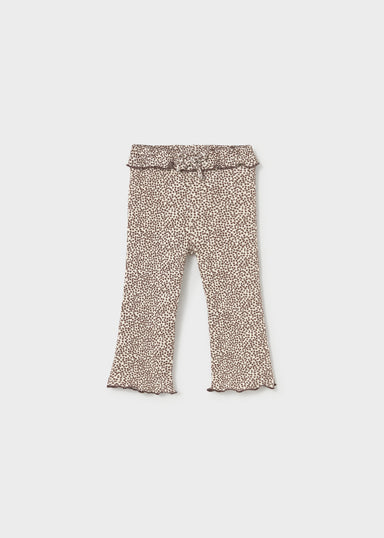 Chocolate Flare Ruffle Leggings 2709