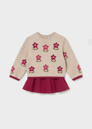 Framboise Intarsia Sweater And Skirt Set 2952