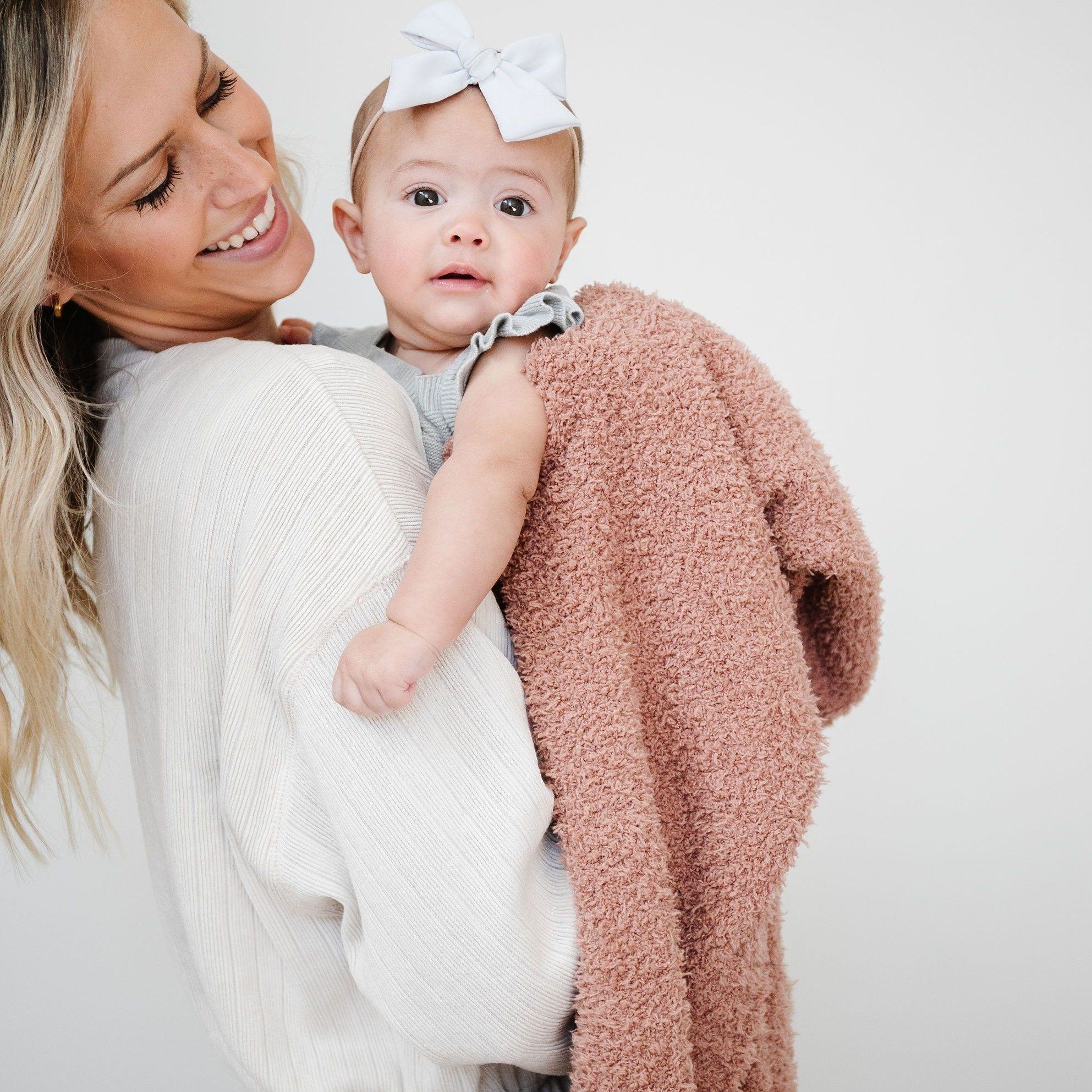 French Rose Bamboni Receiving Blanket — gallery photo 3