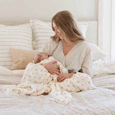 Floret Swaddle Blanket — gallery photo 2