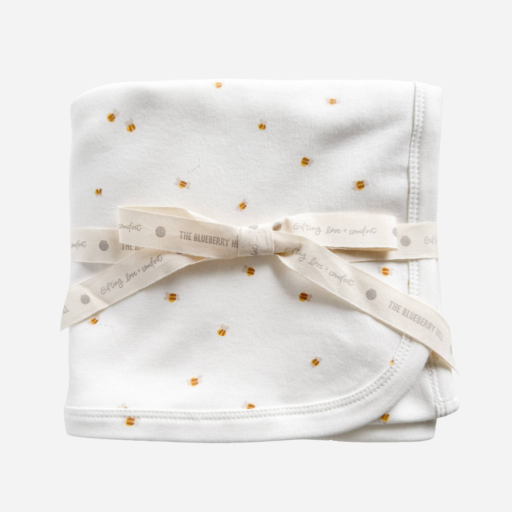 Layette Swaddle Blanket Bee Baby Organic Cotton Newborn Gift