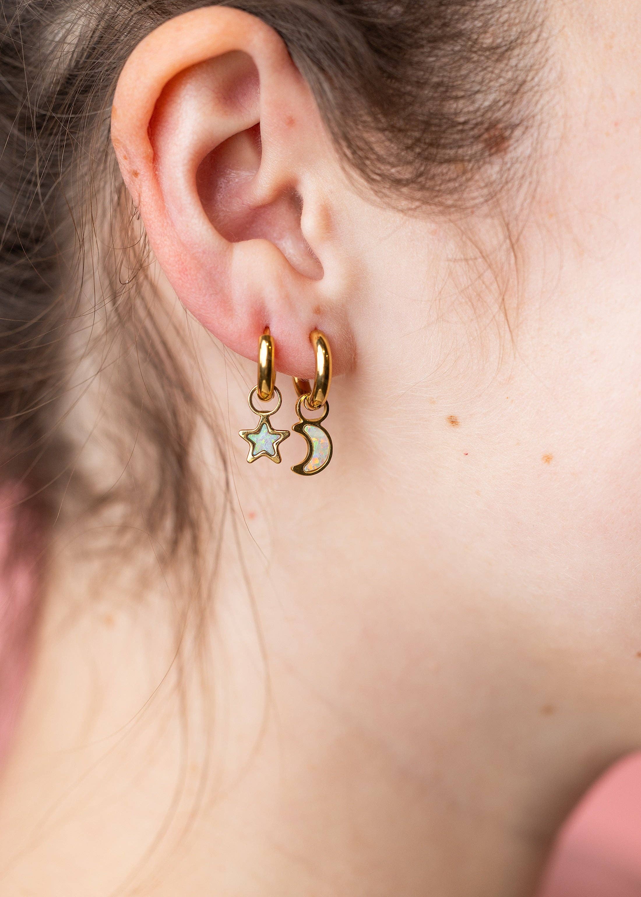 Moon/Star Opal Charms