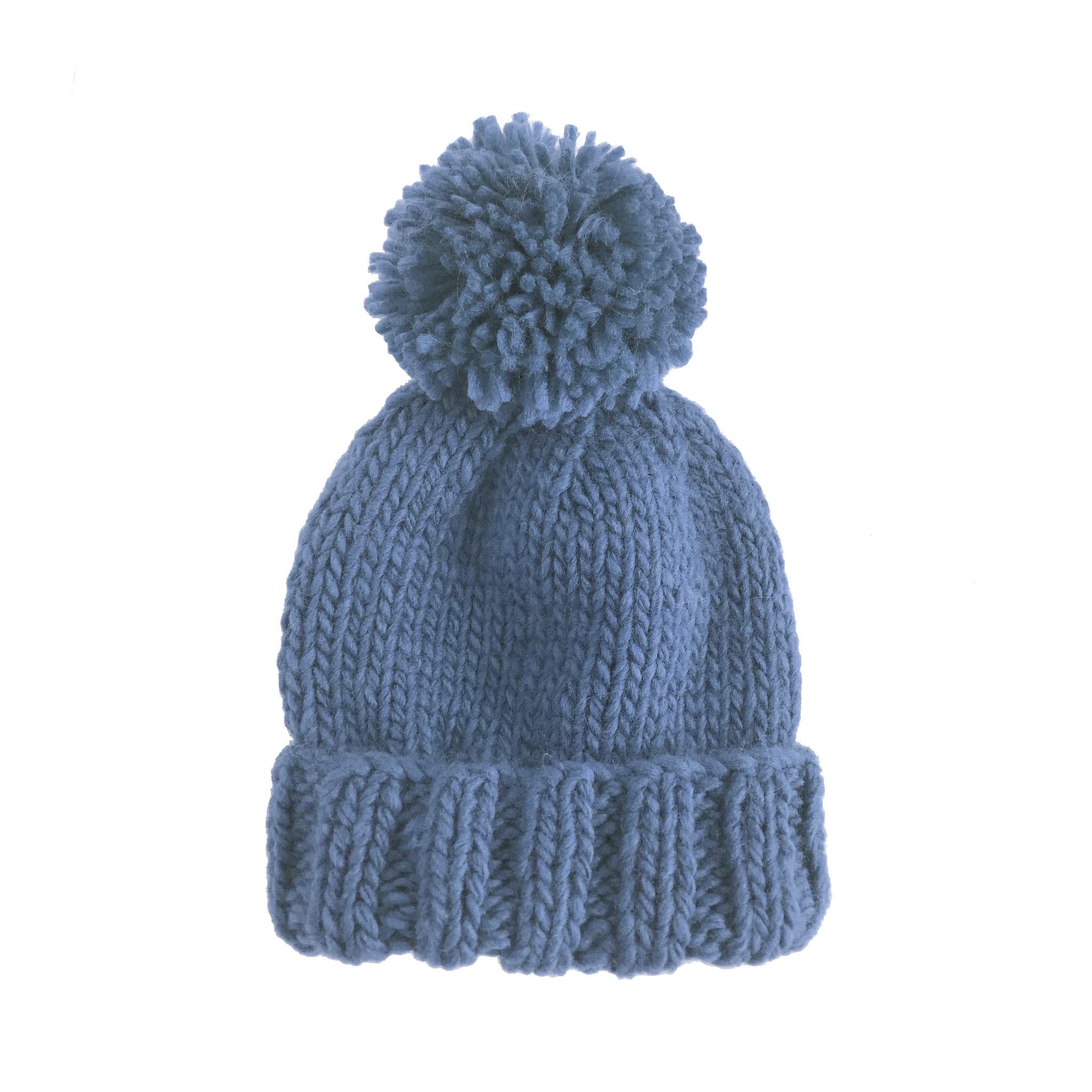 Classic Pom Hat, Blue: Blue / 3-6m
