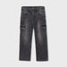 Gris Oscur Soft Denim Cargo Pants 4510