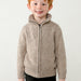 Topo Tweed Zip Up Sweater 4301