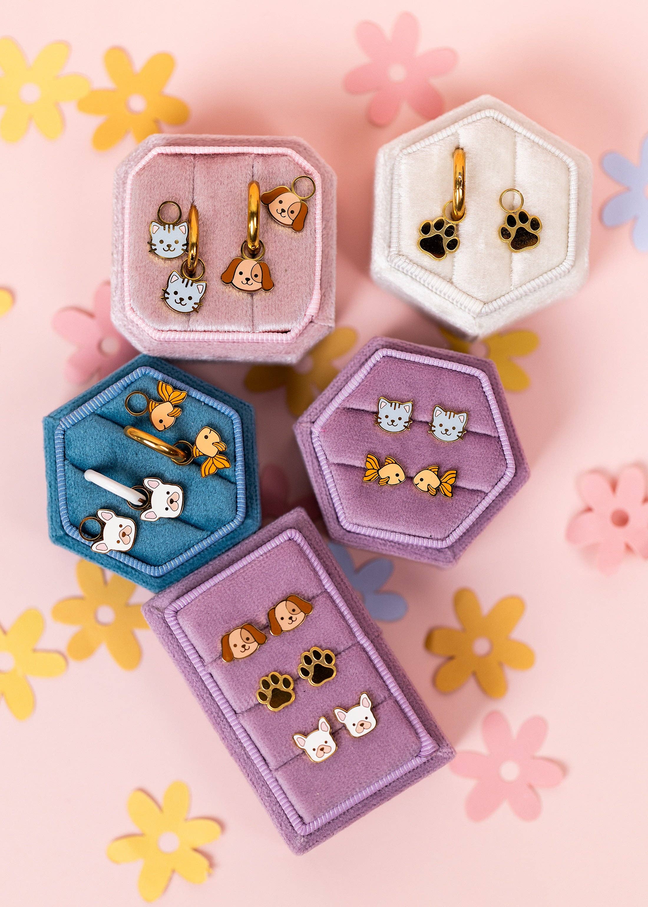 Gray Cat Charms