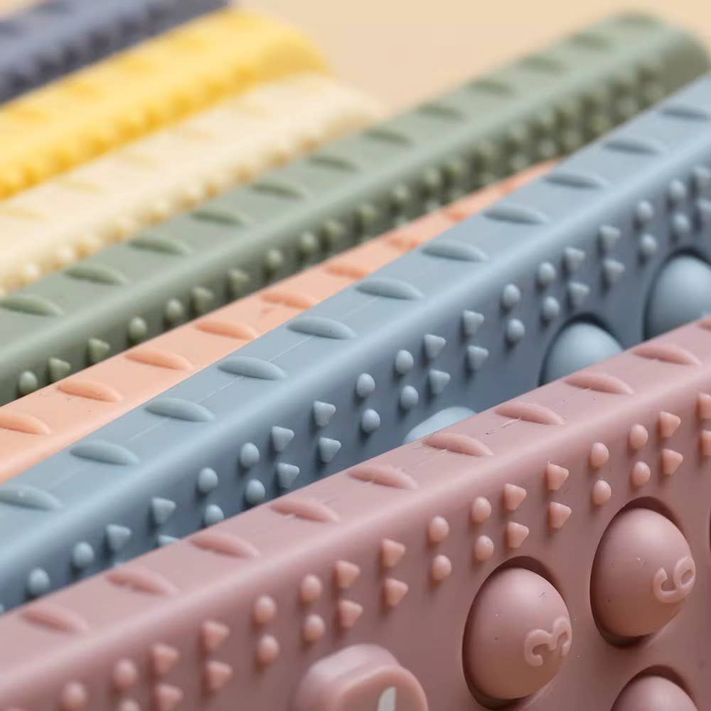 Telephone Silicone Pop-it  Teether: Storm Clouds