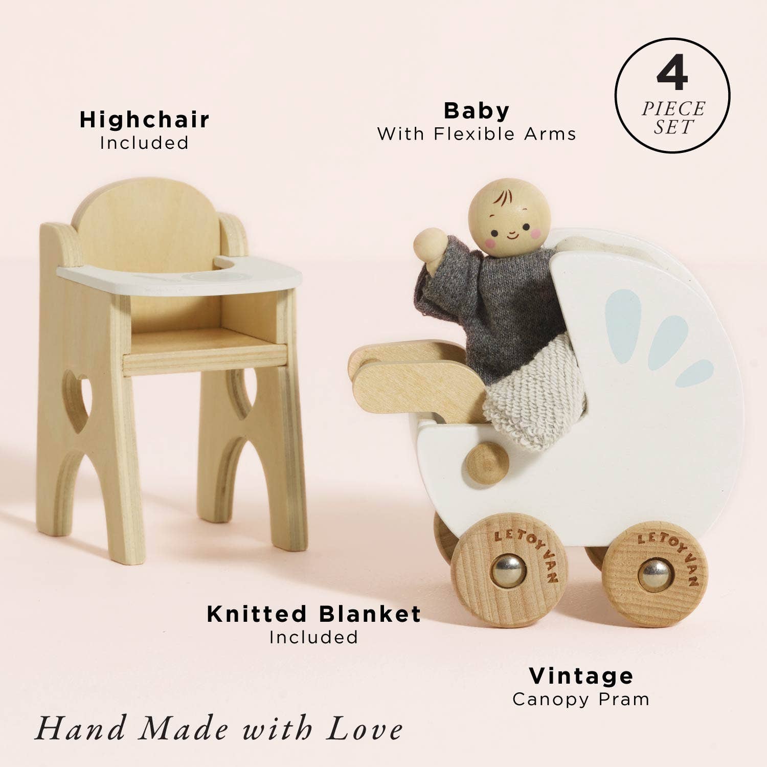 Dolls House Nursery & Baby Set