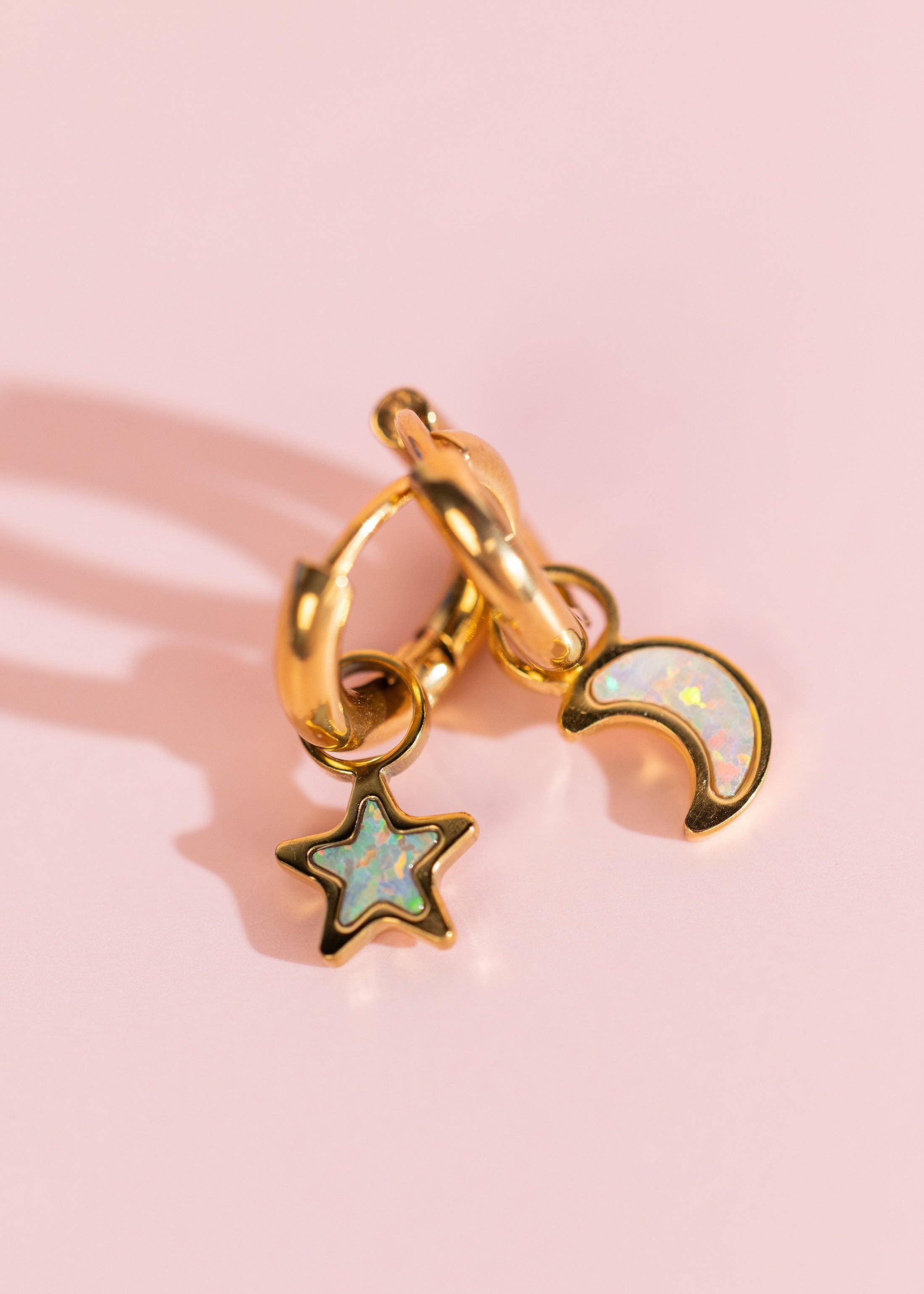 Moon/Star Opal Charms