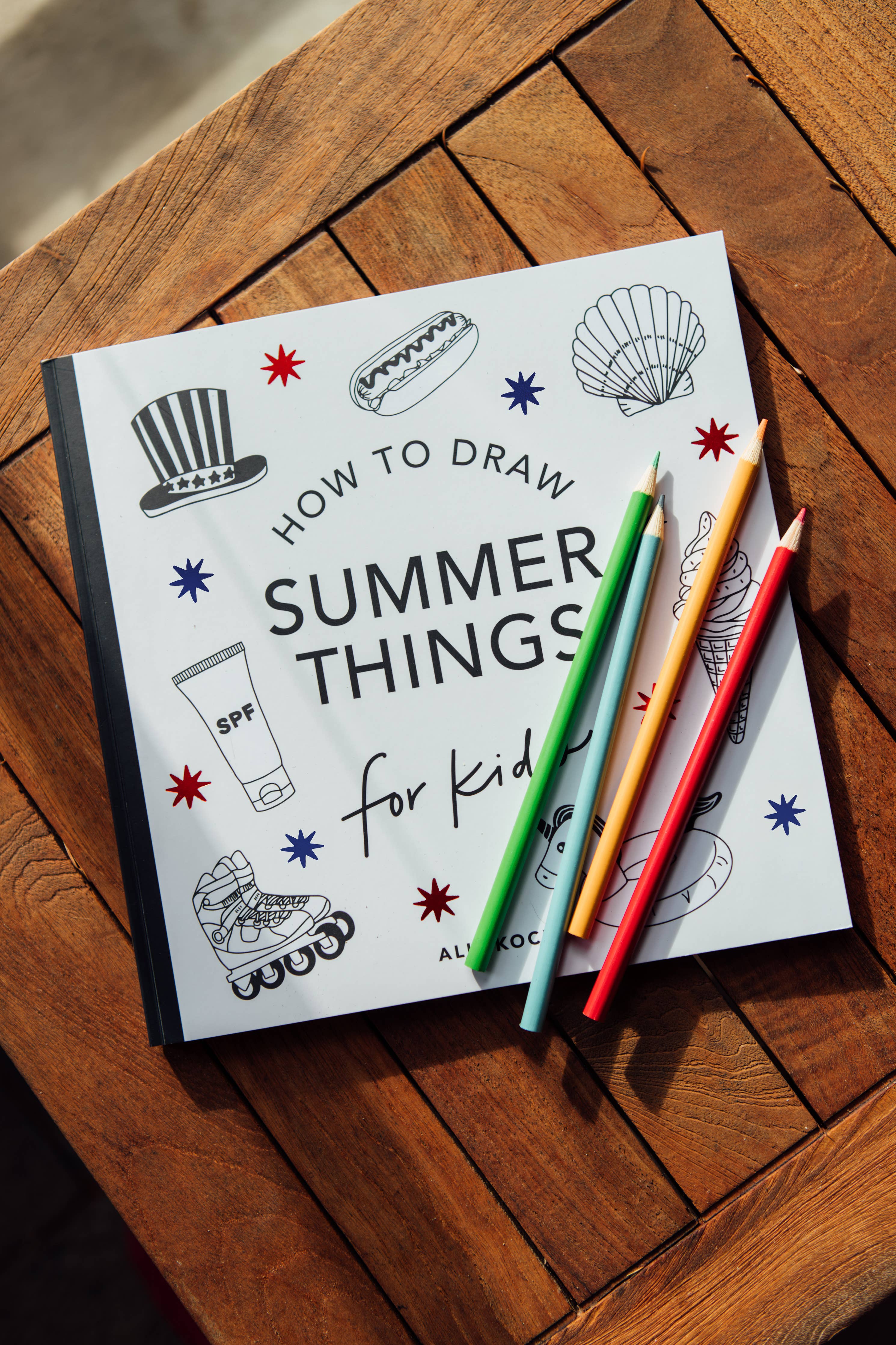 Summer Things: How to Draw Books for Kids (Summer Activity)