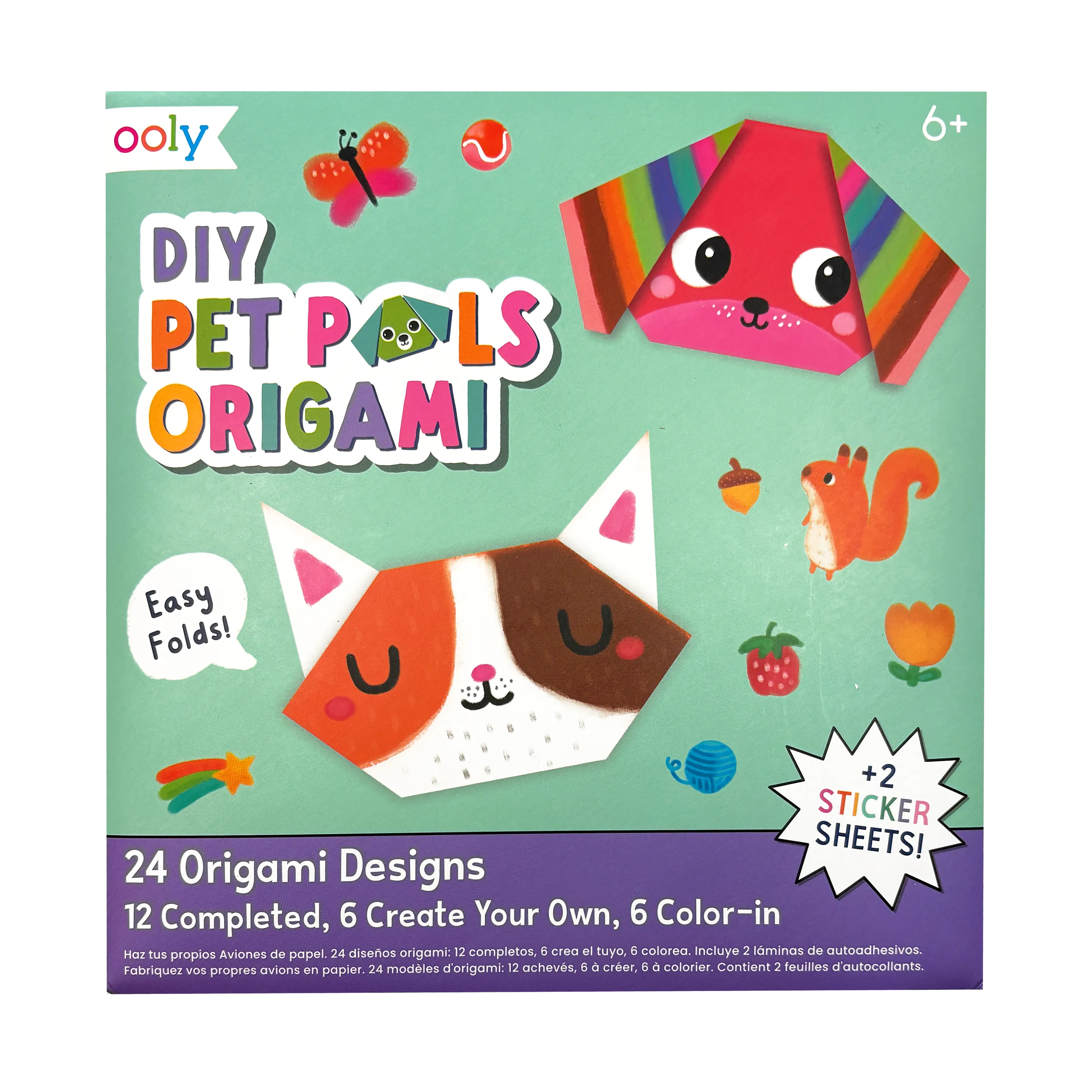 DIY Pet Pals Origami Kit - Set of 24 Designs
