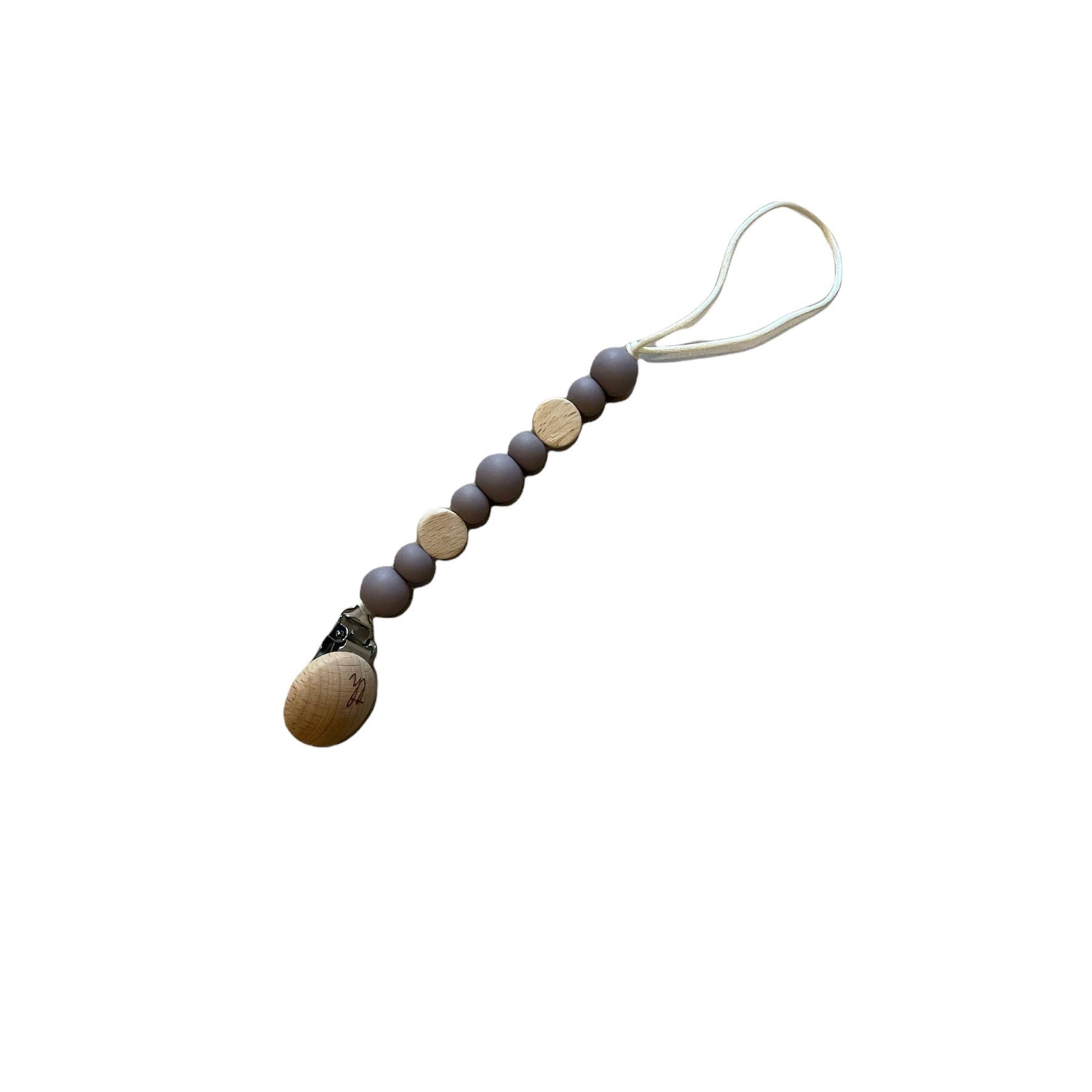 Saylor Petite Pacifier & Toy Clip: Baby Blue