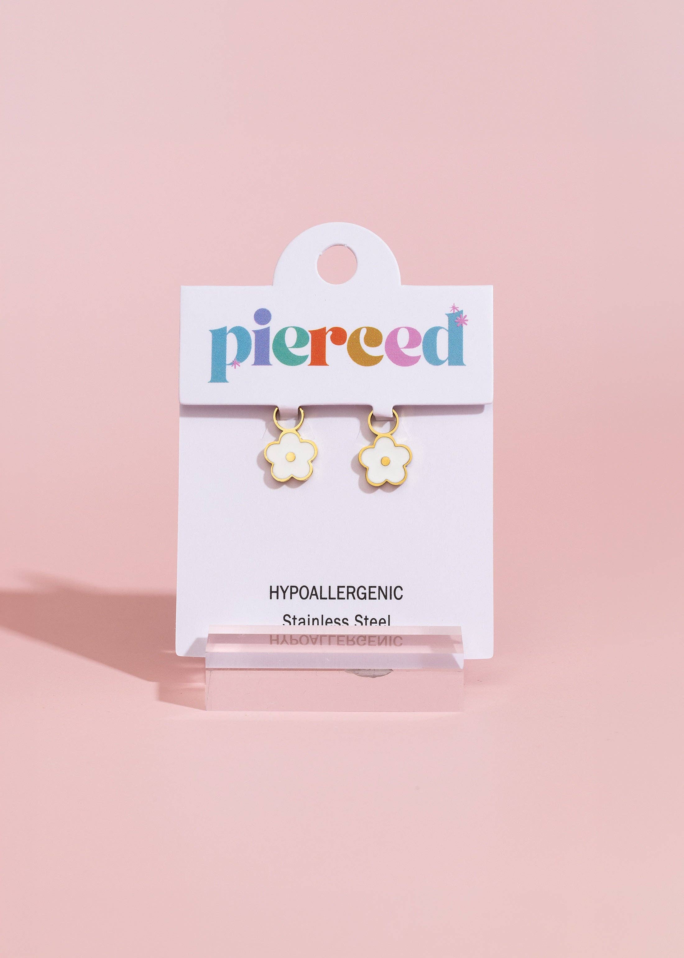 White Flower Charms