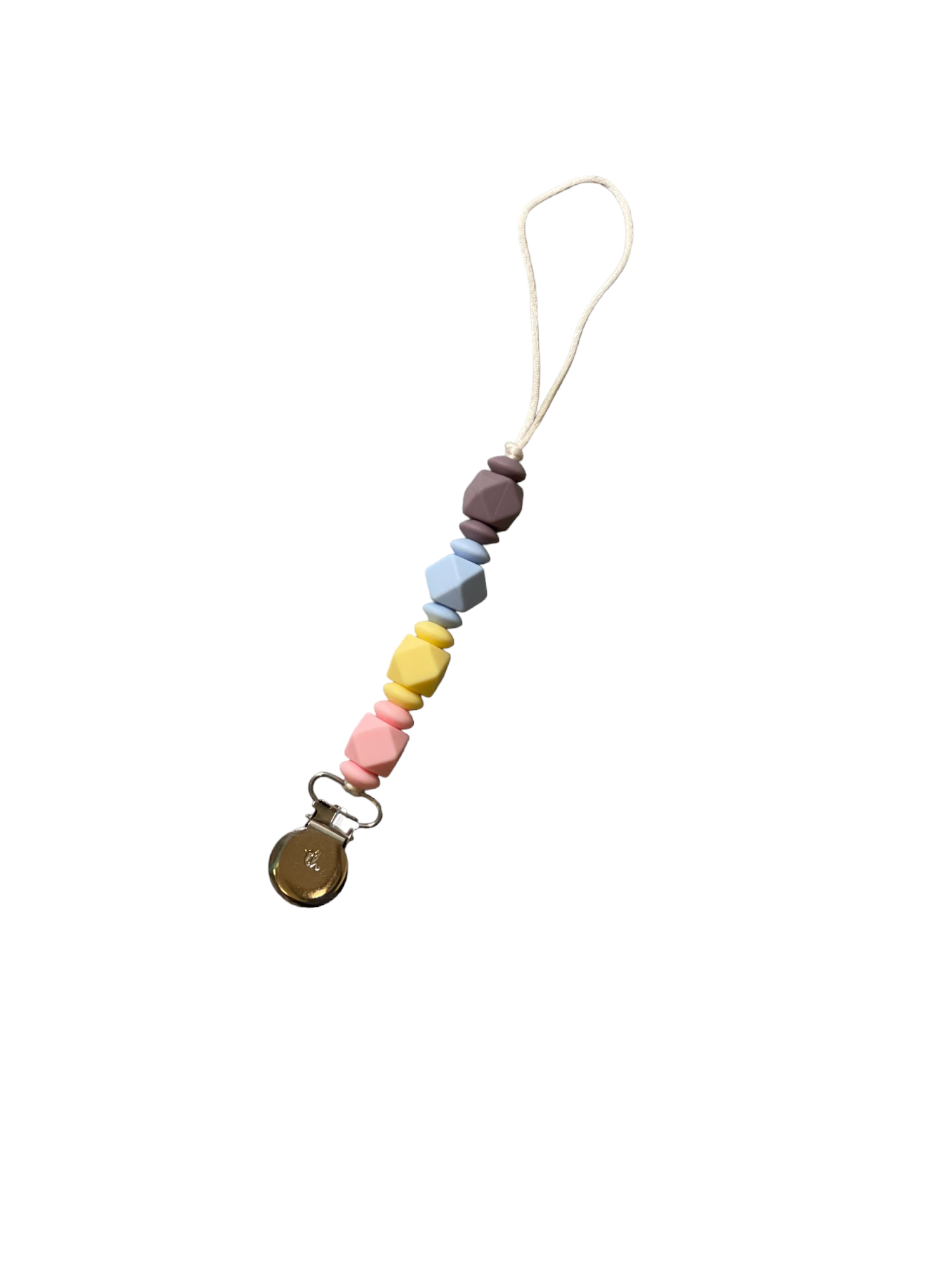 Pacifier / Toy Clip - Jewel - Petite: LIght Gray